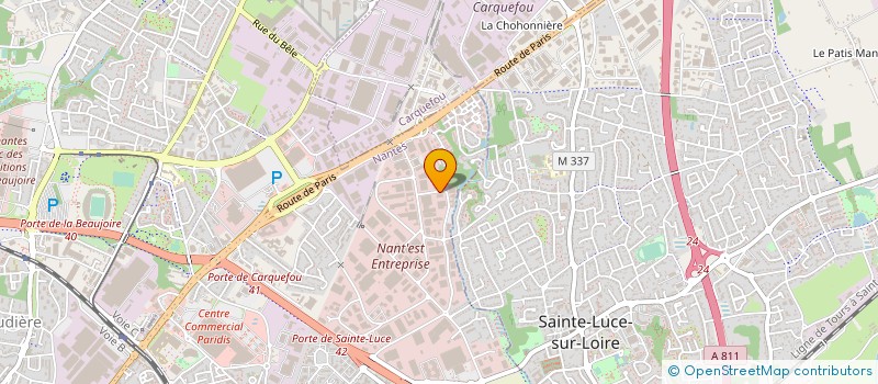 localisation de l'entreprise PRODUCTION 44 à NANTES