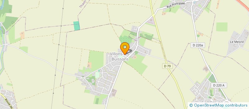 localisation de l'entreprise PRODUCTION COUP DE COEUR  VILLONS-LES-BUISSONS