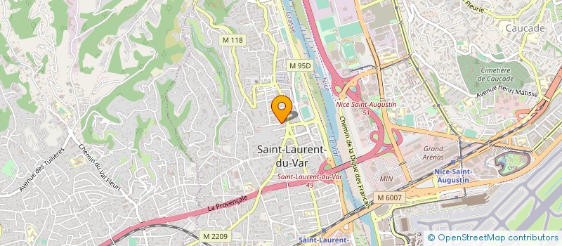 localisation de l'entreprise PRODUCTION DE LA COTE à SAINT-LAURENT-DU-VAR
