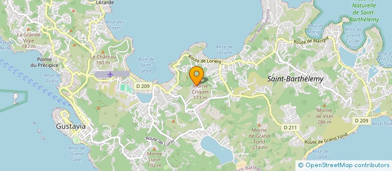 localisation de l'entreprise PRODUCTION DES ILES à SAINT BARTHELEMY