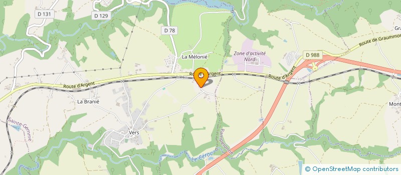 localisation de l'entreprise PRODUCTION ENERGIE 81  SAINTE-GEMME