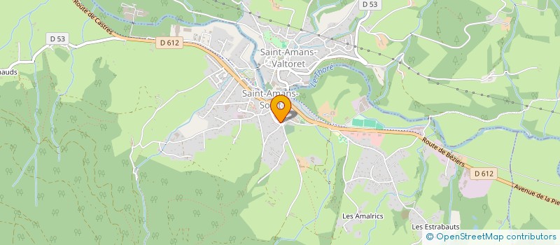 localisation de l'entreprise PRODUCTION ENERGIE RENOUVELABLE-IMMOBILIERE (PER-I)  SAINT-AMANS-VALTORET