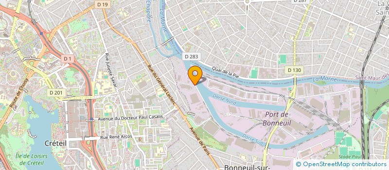 localisation de l'entreprise PRODUCTION ET GESTION INFORMATIQUE à BONNEUIL SUR MARNE