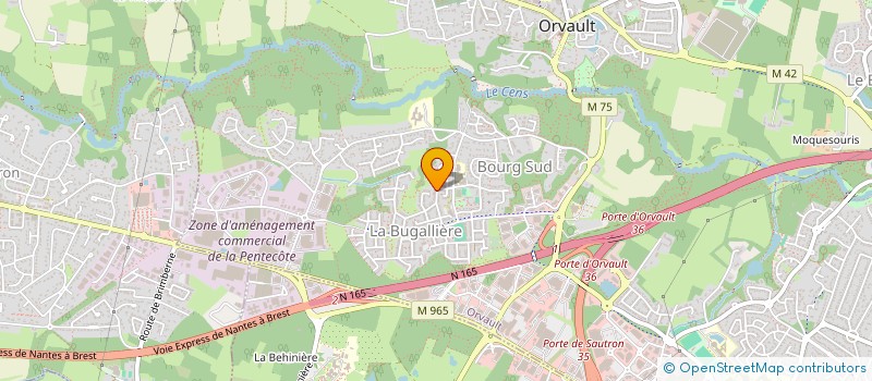 localisation de l'entreprise PRODUCTION HLAKS à ORVAULT
