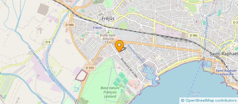 localisation de l'entreprise PRODUCTION M&M à FREJUS