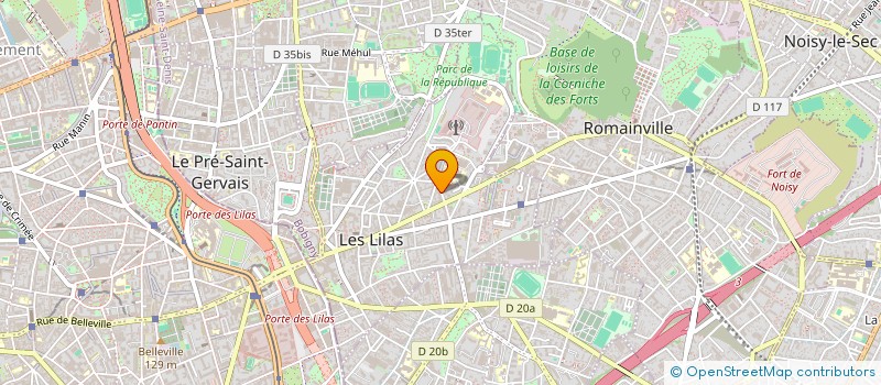 localisation de l'entreprise PRODUCTION MALIH&CO - PROMC à LES LILAS