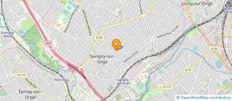 localisation de l'entreprise PRODUCTION PASSION TZIGANE  SAVIGNY-SUR-ORGE