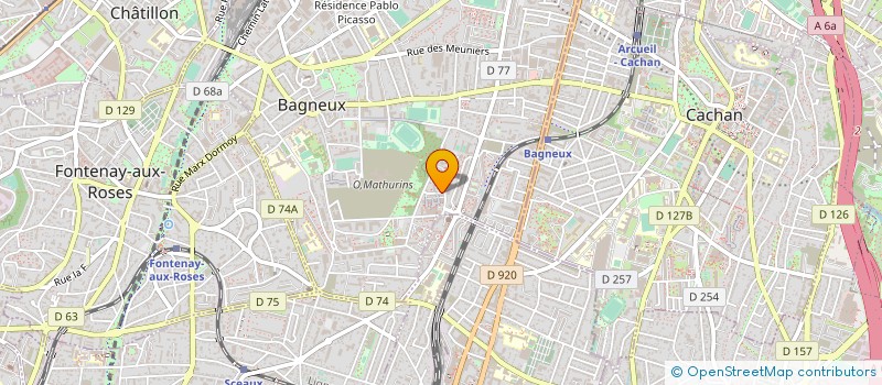 localisation de l'entreprise PRODUCTION POUR CHRIST à BAGNEUX