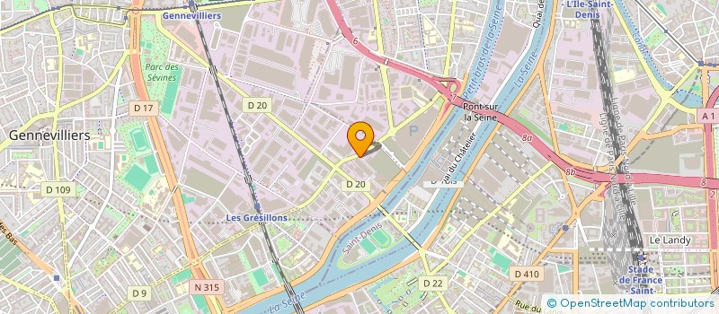 localisation de l'entreprise PRODUCTION RESOURCE GROUP à GENNEVILLIERS