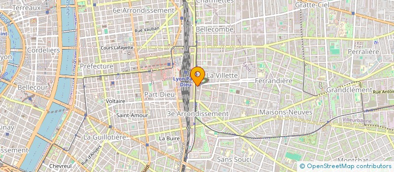 localisation de l'entreprise PRODUCTION TOP TEXTILES  LYON