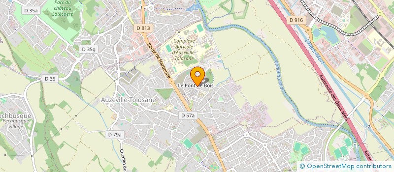 localisation de l'entreprise PRODUCTIONS ABADAN  AUZEVILLE-TOLOSANE