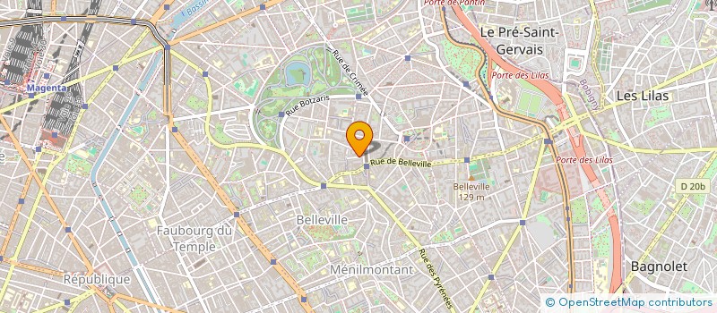 localisation de l'entreprise PRODUCTIONS ALEXANDRE DE BELLEFEUILLE  PARIS