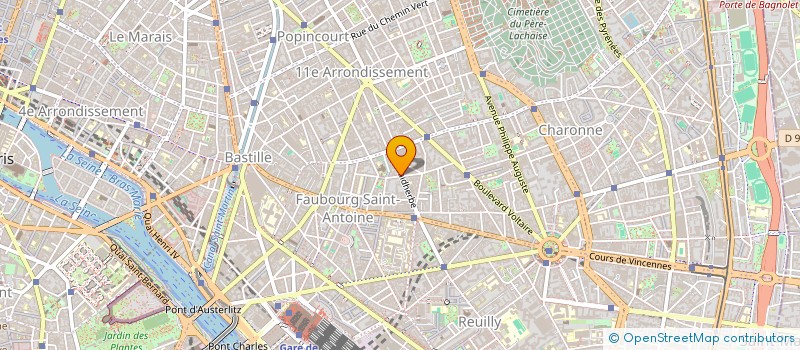 localisation de l'entreprise PRODUCTIONS CLAUDE BEAU à PARIS