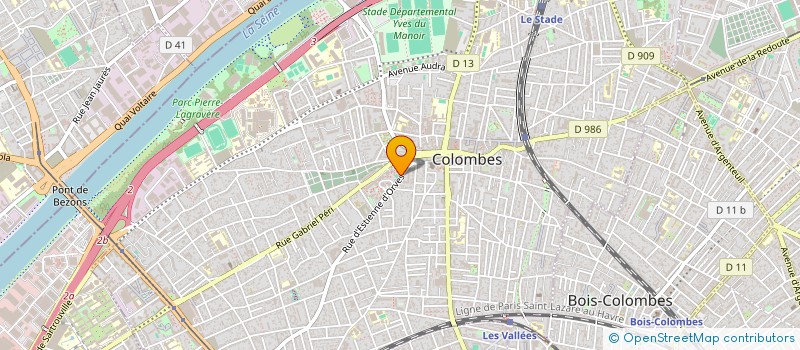 localisation de l'entreprise PRODUCTIONS CVD à COLOMBES