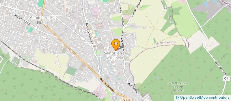 localisation de l'entreprise PRODUCTIONS D+  SAINT PIERRE LES ELBEUF