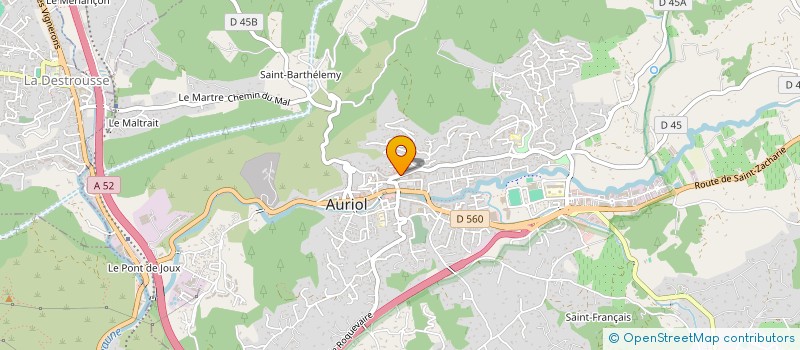 localisation de l'entreprise PRODUCTIONS DES 2 PLAGES EDITIONS  AURIOL