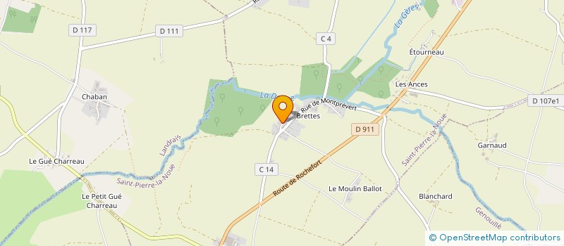 localisation de l'entreprise PRODUCTIONS INDUSTR POUR LE BATIMENT à SURGERES