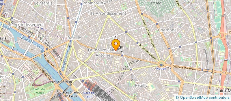 localisation de l'entreprise PRODUCTIONS LA FORET à PARIS