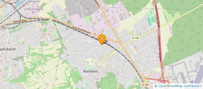 localisation de l'entreprise PRODUCTIONS NORMAF SA à RIXHEIM