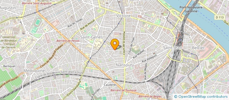 localisation de l'entreprise PRODUIRE EN AQUITAINE (P.E.A)  BORDEAUX