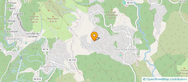 localisation de l'entreprise PRODUIT CORSE DEVELOPPEMENT  TOURRETTE-LEVENS