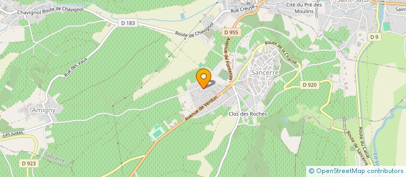 localisation de l'entreprise PRODUIT EN CHOEUR  SANCERRE