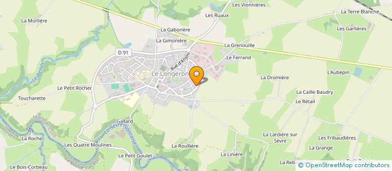 localisation de l'entreprise PRODUITS A.BIOTEAU à SEVREMOINE