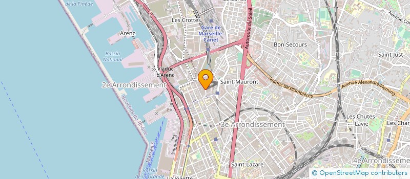 localisation de l'entreprise PRODUITS AGENCEMENT INDUSTRIEL à MARSEILLE