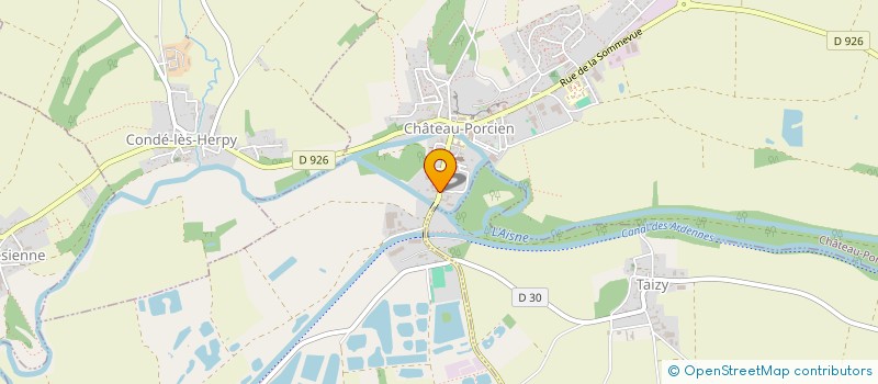 localisation de l'entreprise PRODUITS AGRICOLES YVERNEAU SERVICES  CHATEAU-PORCIEN