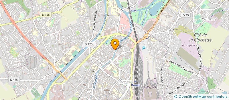 localisation de l'entreprise PRODUITS & COULEURS DU DOUAISIS à DOUAI