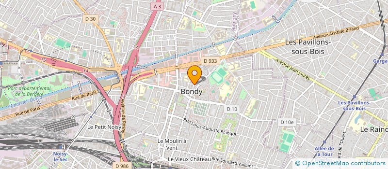 localisation de l'entreprise PRODUITS DE CHEZ VOUS  BONDY