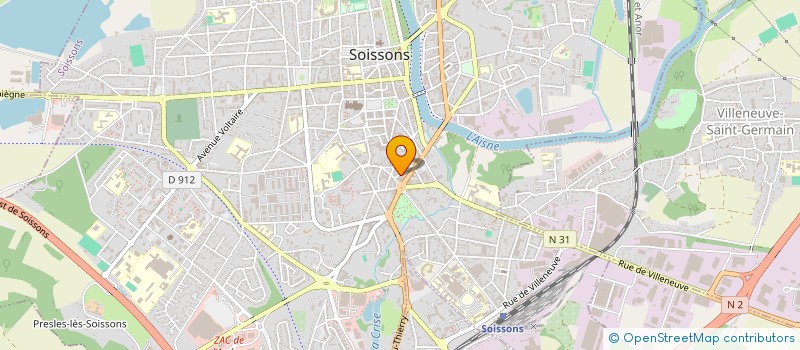 localisation de l'entreprise PRODUITS DE FRANCE à SOISSONS