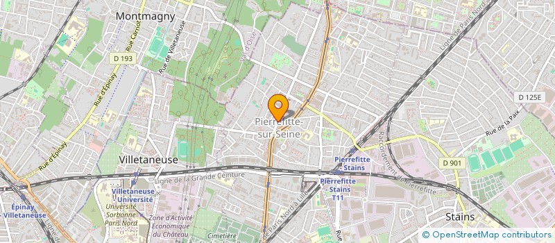 localisation de l'entreprise PRODUITS DE L EST  PIERREFITTE-SUR-SEINE