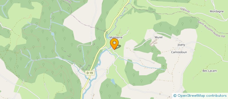 localisation de l'entreprise PRODUITS DE NOS FERMES à SAINT-ANTONIN-NOBLE-VAL