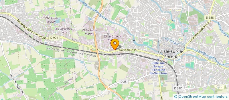 localisation de l'entreprise PRODUITS EQUIPEMENTS DE LA MAISON à L'ISLE-SUR-LA-SORGUE