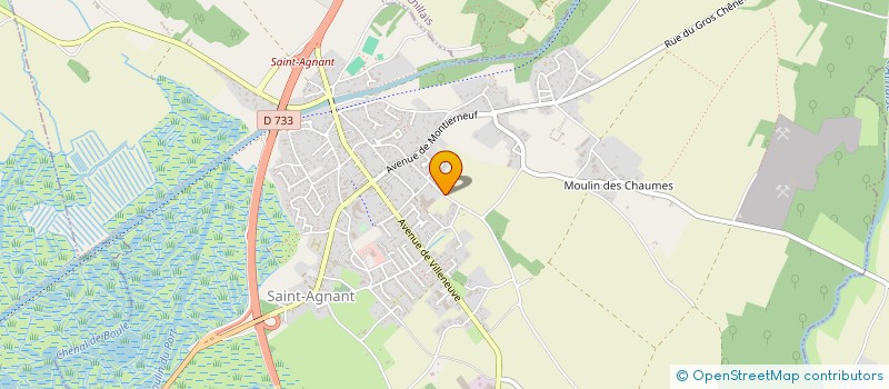 localisation de l'entreprise PRODUITS FINIS INDUSTRIELS PROFINE à SAINT-AGNANT