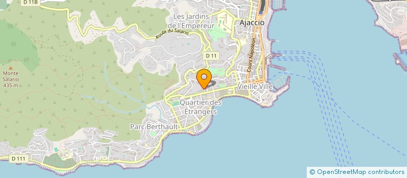localisation de l'entreprise PRODUITS FINS à AJACCIO