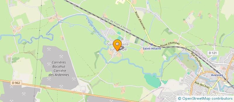localisation de l'entreprise PRODUITS FORESTIERS à SAINT-HILAIRE-SUR-HELPE