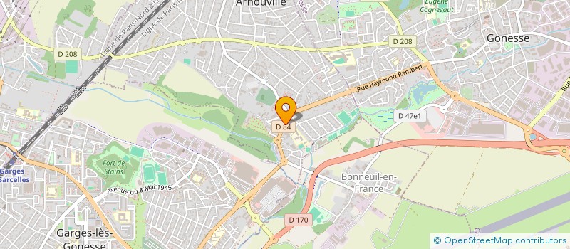 localisation de l'entreprise PRODUITS FRAIS EXPRESS  ARNOUVILLE