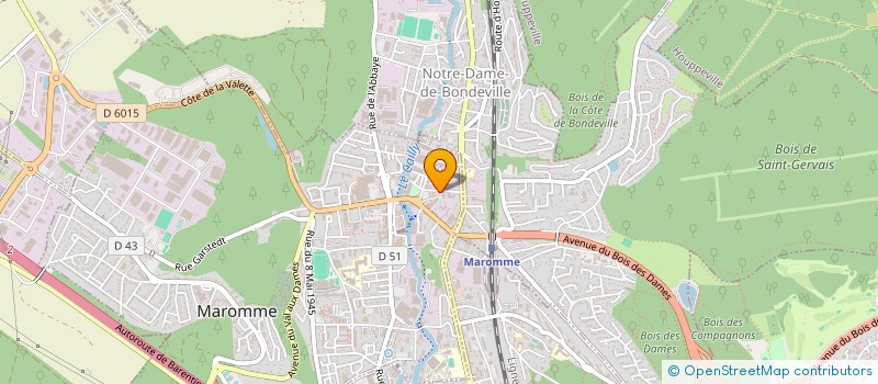 localisation de l'entreprise PRODUITS GENERAUX DISTRIBUTION  MAROMME