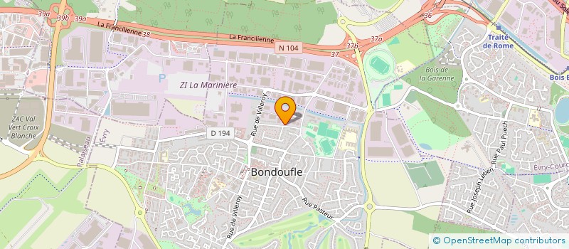 localisation de l'entreprise PRODUITS INDUSTRIE EUROPEEN MAINTENANCE  BONDOUFLE