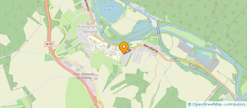 localisation de l'entreprise PRODUITS INDUSTRIELS DE L'EST à FLAVIGNY-SUR-MOSELLE