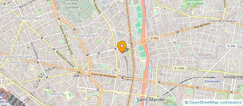 localisation de l'entreprise PRODUITS MECANIQUES D'ASCENSEURS à PARIS