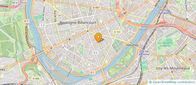 localisation de l'entreprise PRODUITS MODERNE D ENTRETIEN à BOULOGNE-BILLANCOURT