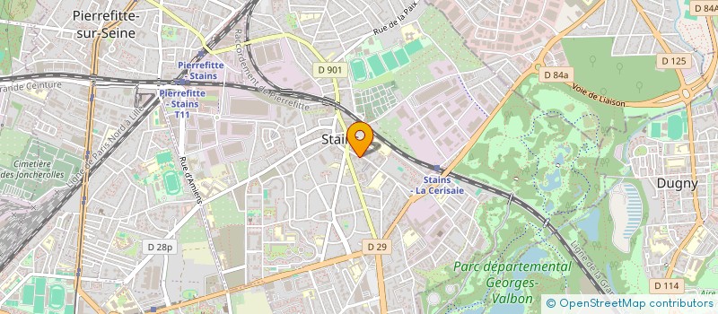 localisation de l'entreprise PRODUITS ORIENTAUX à STAINS
