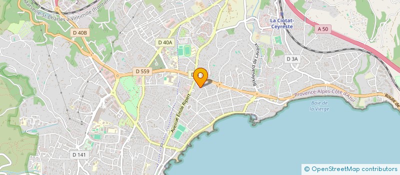 localisation de l'entreprise PRODUITS PAYSANS FRANCE  LA CIOTAT