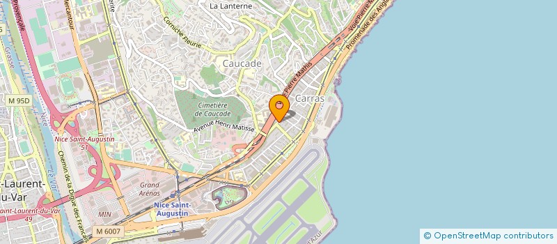 localisation de l'entreprise PRODUITS PRIMEURS FRUITS ET LEGUMES à NICE