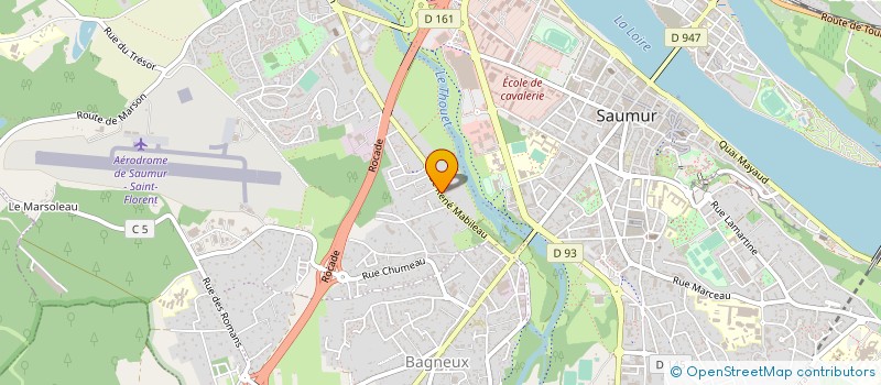 localisation de l'entreprise PRODUITS ROUTIERS DE LA LOIRE à SAUMUR