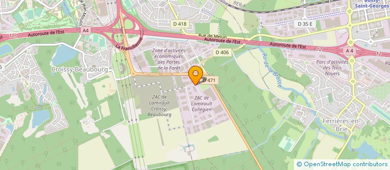 localisation de l'entreprise PRODUITS SANITAIRES AERONEFS à COLLEGIEN
