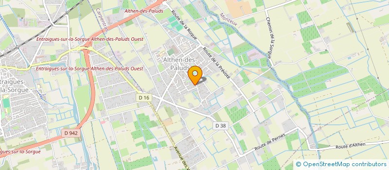 localisation de l'entreprise PRODUITS TERROIR FRANCAIS  ALTHEN-DES-PALUDS